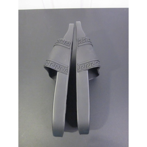 Versace Palazzo pool slide black slide rubber NWOT IT 41 - Picture 12 of 14